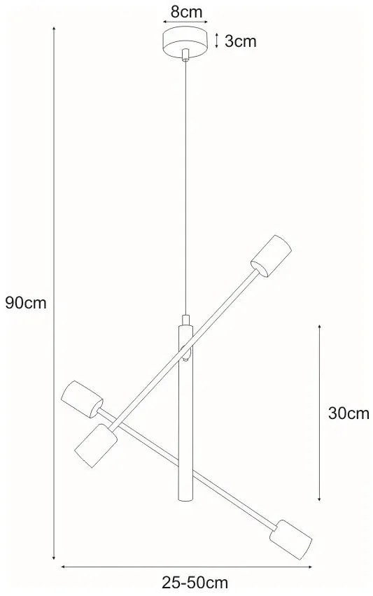 Industrialna lampa wisząca ruchoma - S137 Iraz 6X