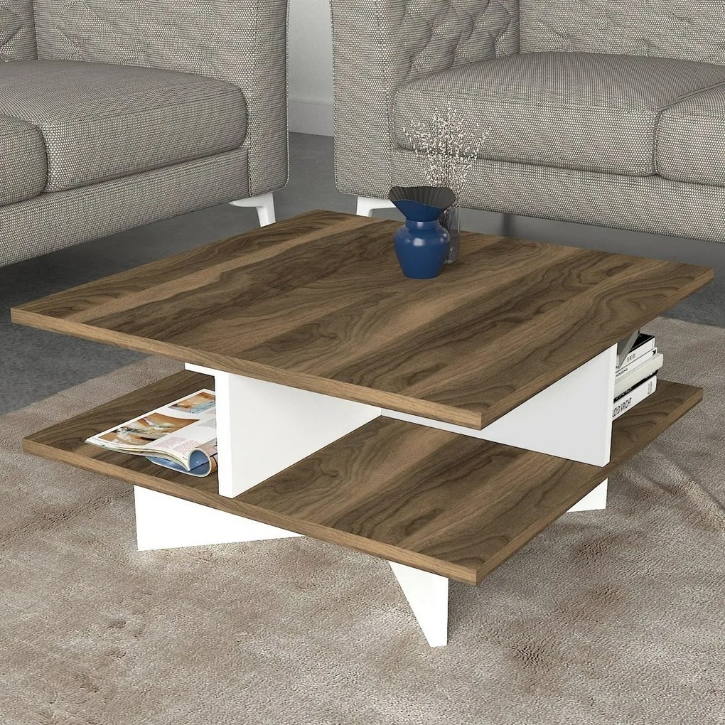 Stolik konferencyjny Hamton White and Walnut