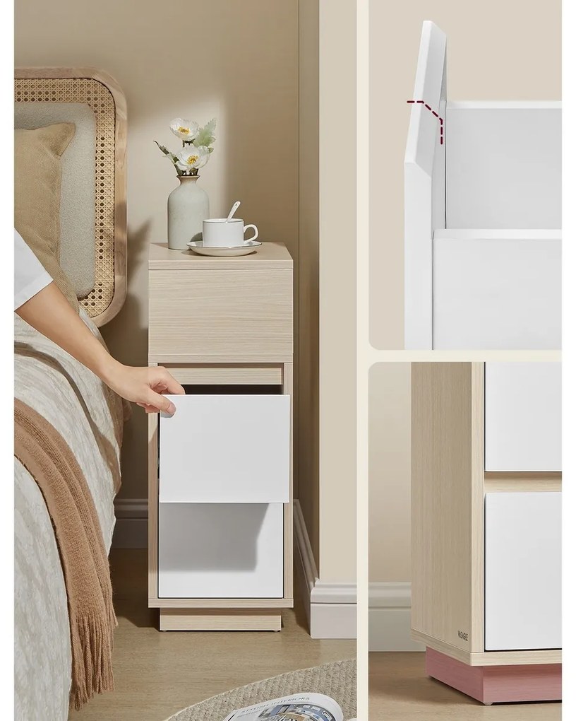 Stolik pomocniczy E1065, dąb