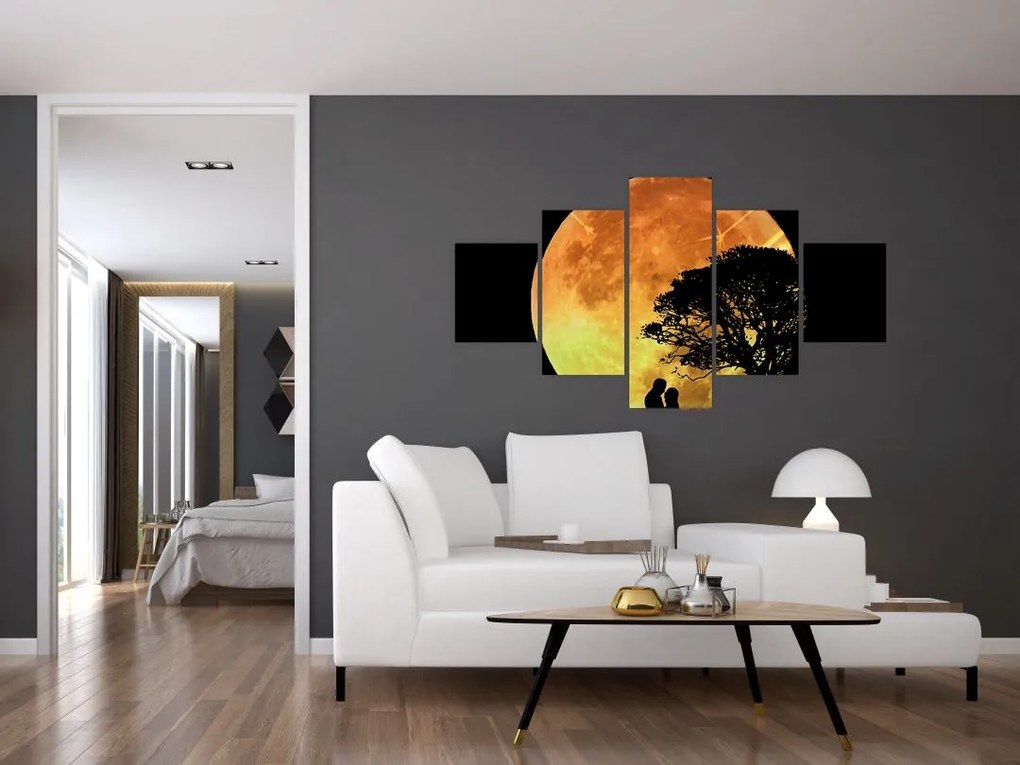 Obraz cieni w świetle księżyca (125x70 cm)