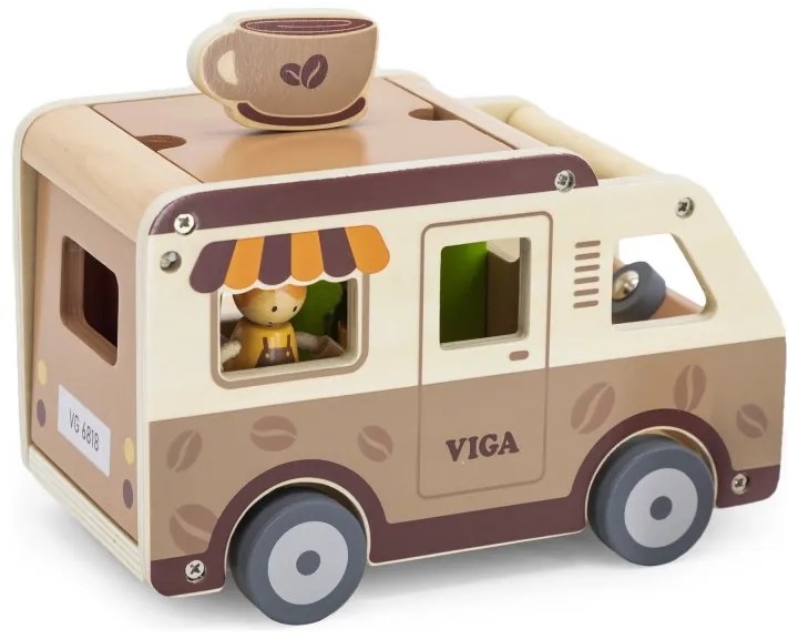 Viga food truck drewniane auto kawiarnia cukiernia