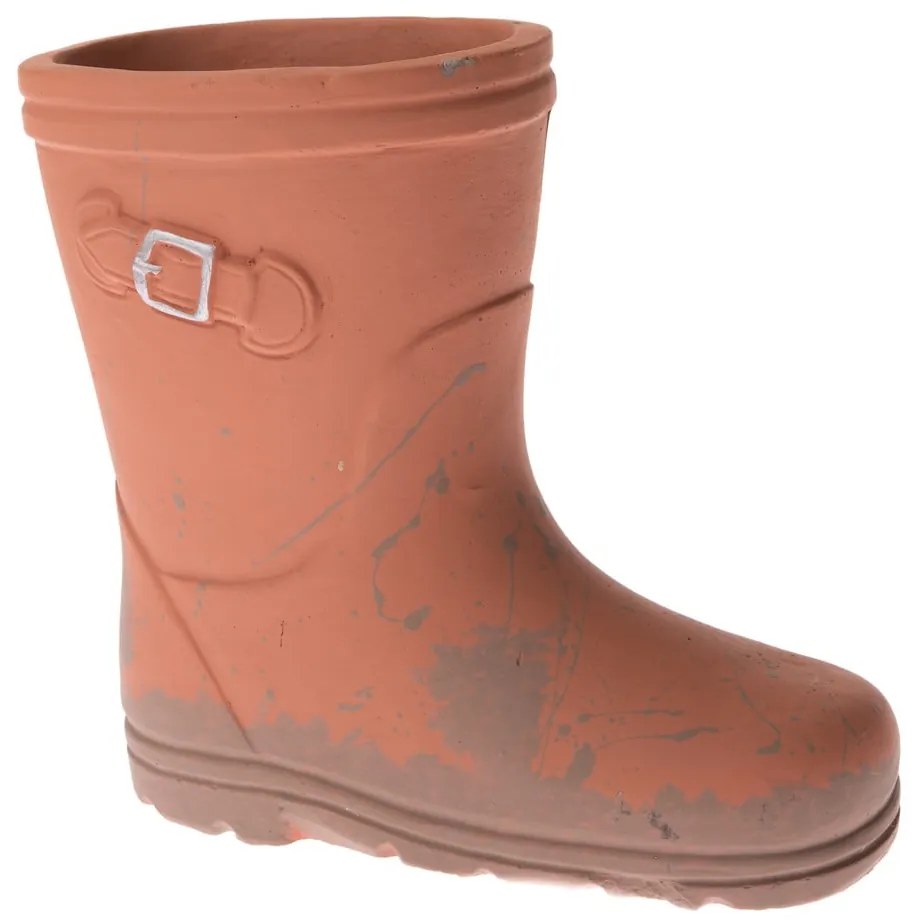 Betonowa dekoracja w kolorze terakoty Dakls Boot