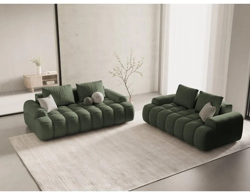 Zielona sofa 200 cm Linz – Cosmopolitan Design
