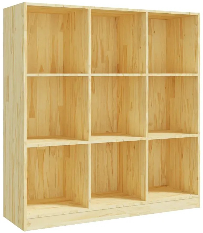 Sosnowy kwadratowy regał na książki R2-N67