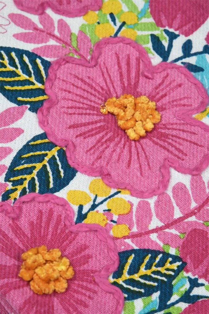 Koc plażowy w kwiaty, DOLCEVITA, 90 x 180 cm