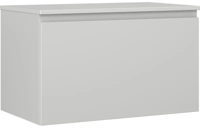 Mexen Orio szafka łazienkowa podumywalkowa 80 cm z blatem, 1 szuflada, szara mat - 91A10-08047-1-BFC62