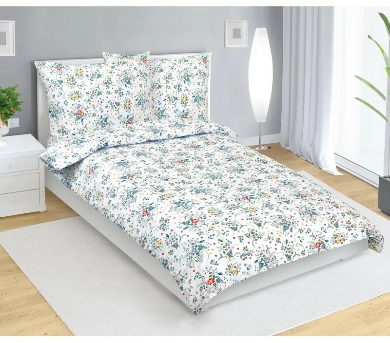 Bellatex Pościel bawełniana Niezapominajka, 140 x 200 cm, 70 x 90 cm