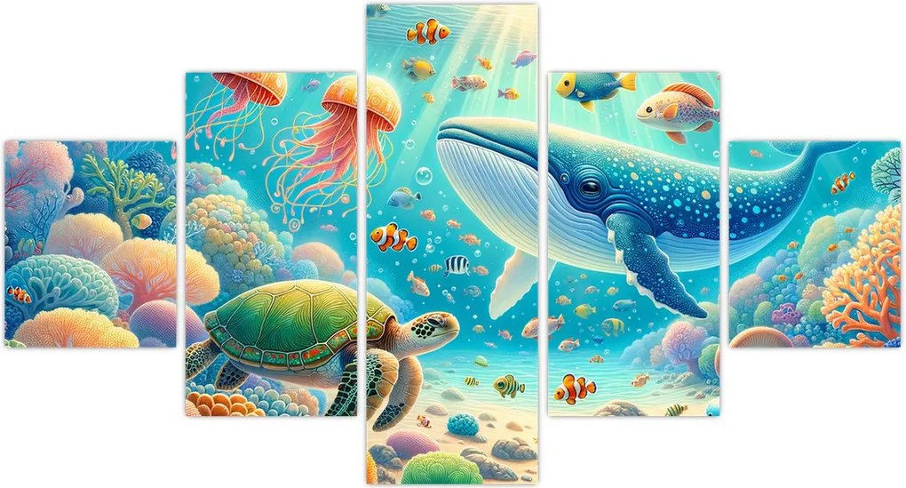 Obraz - Świat pod wodą (125x70 cm)