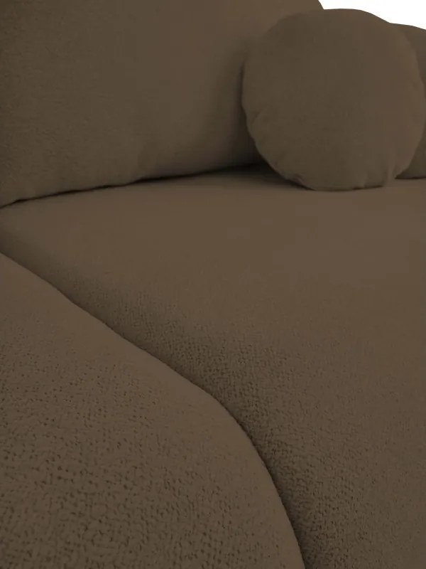 Sofa LOOP z funkcja spania i pojemnikiem BRĄZOWY RAVEN 45