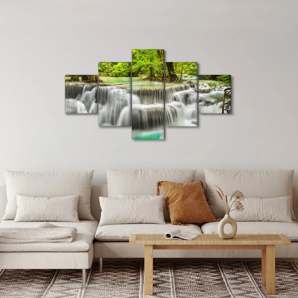 Obraz wodospadów (125x70 cm)