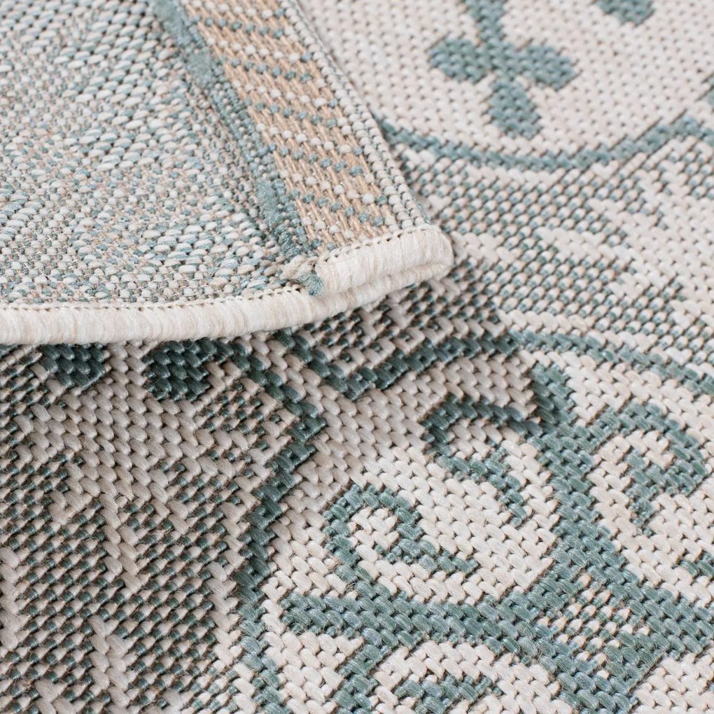 Dywan Modern Ethno beige/spa blue 120x170cm