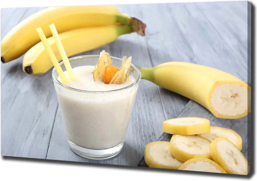 Foto obraz na płótnie Bananowy koktajl