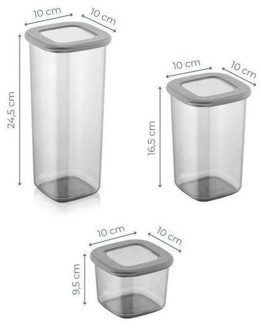 Pojemniki 15 szt. na żywność Fresco – Hermia