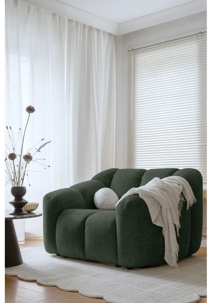 Ciemnozielony fotel Shell – Miuform