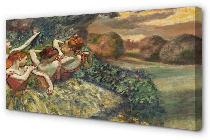 Obraz canvas na ścianę Cztery tancerki - Edgar Degas