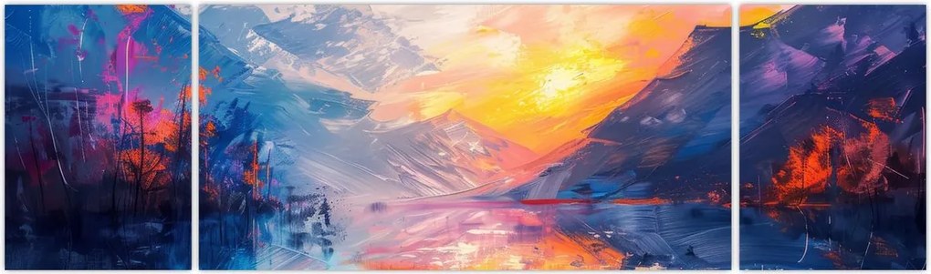 Obraz - Malarstwo krajobrazowe (170x50 cm)
