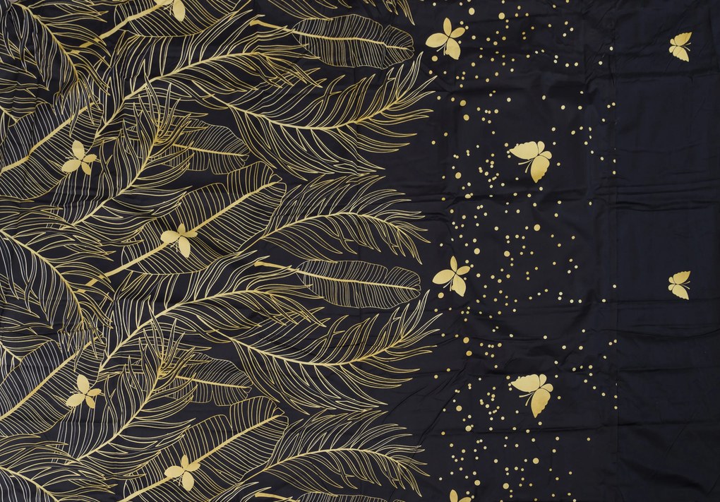 PrzytulneMieszkanie.pl PrzytulneMieszkanie.pl Pościel z mikrowłókna VISATA czarna Rozmiar pościeli: 70 x 80 cm | 140 x 200 cm