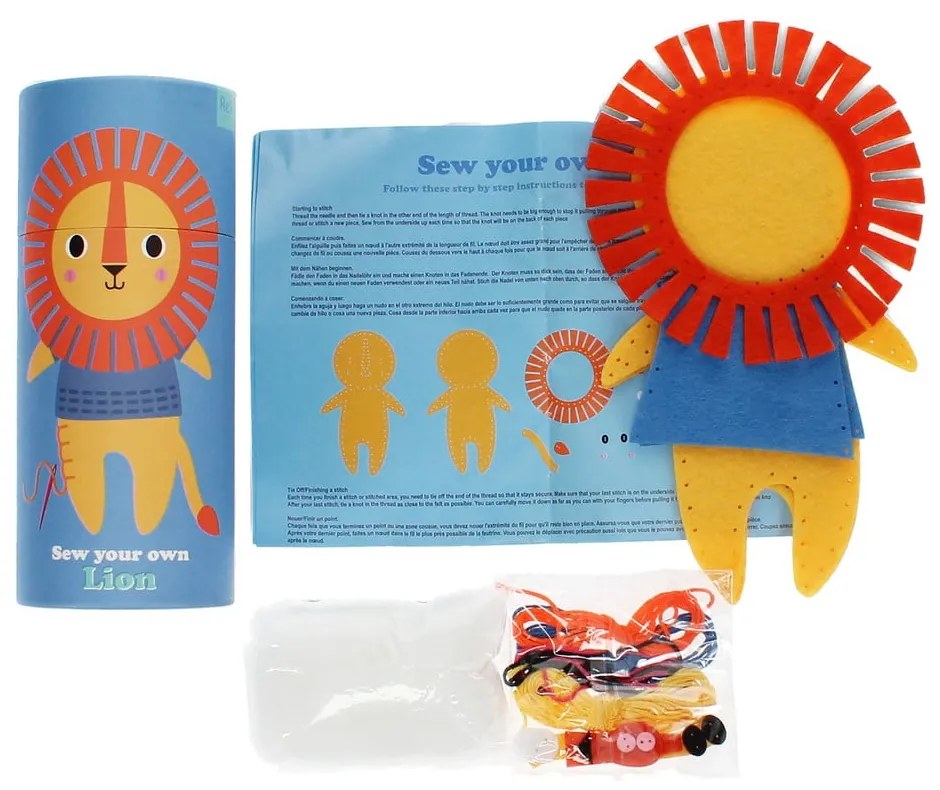 Zestaw kreatywny Sew Your Own Lion – Rex London