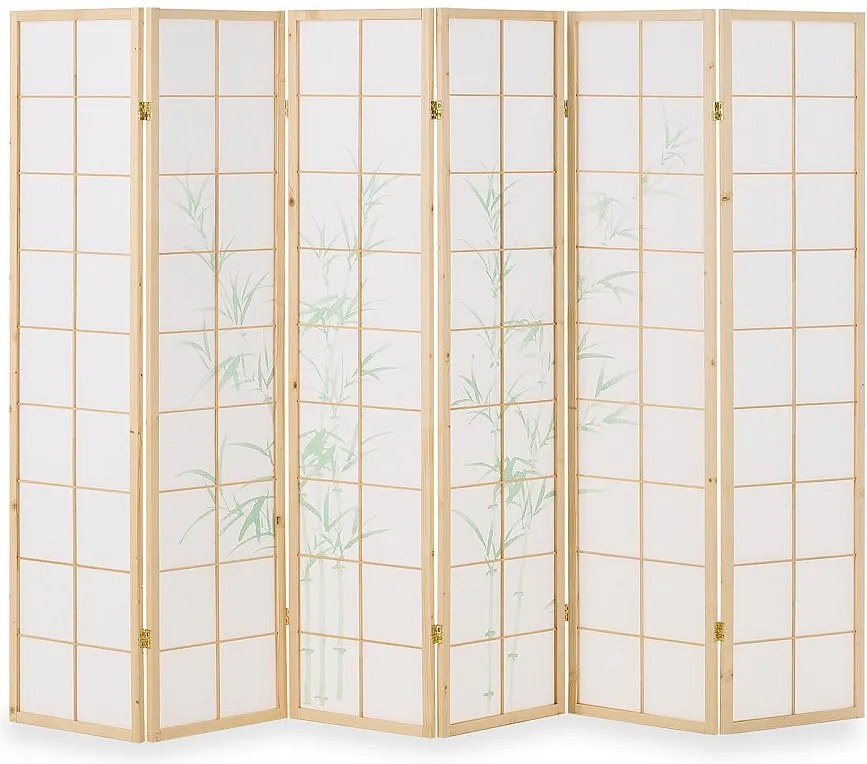 Przegroda pokojowa 178,5x264x2,0 cm Naturalna/Biała Shoji