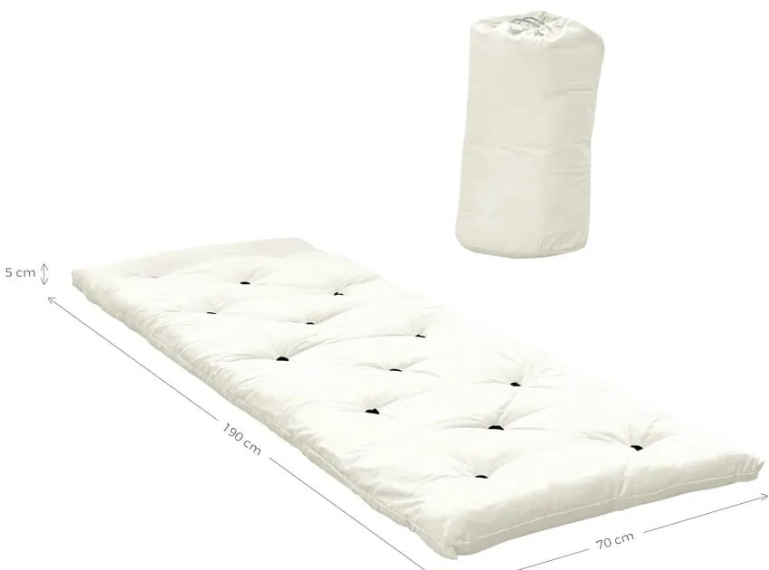 Brązowy materac futon 70x190 cm Bed In A Bag Mocca – Karup Design