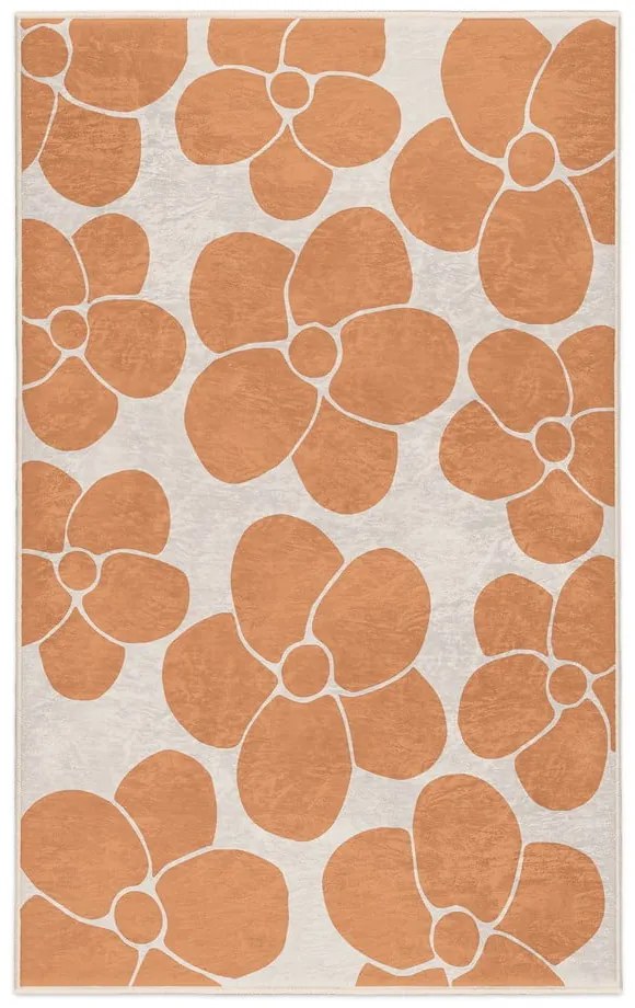 Pomarańczowy dywan odpowiedni do prania 120x180 cm Orange Meadow – Mila Home