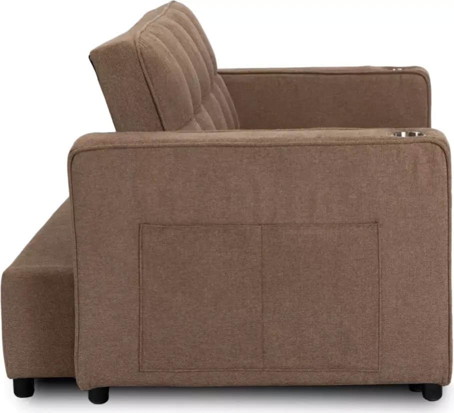 Elegancki fotel Smooth 3w1 – rozkładany fotel z funkcją łóżka i leżanki, z uchwytami