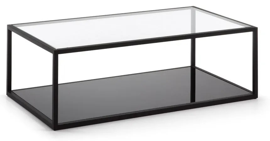 Czarny stolik Kave Home Green Hill, 110x60 cm