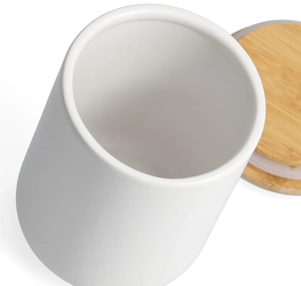 Ceramiczny słoik z wieczkiem, na produkty sypkie, 670 ml