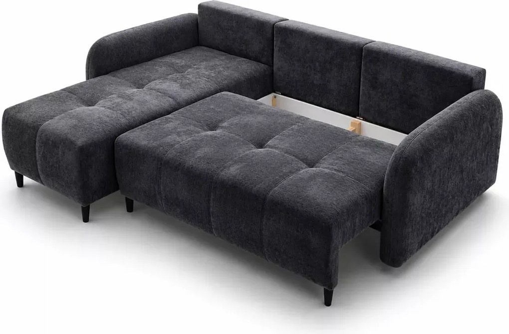 Narożnik Clo z funkcją spania - nowoczesny narożnik z pojemnikiem na pościel