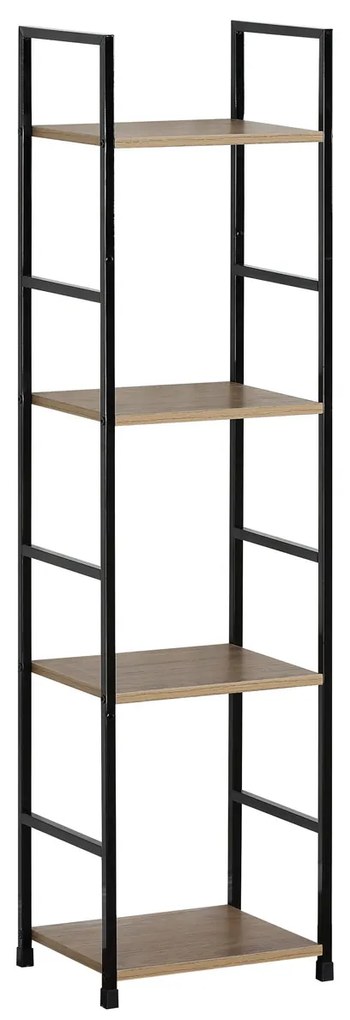 Regał GD-214 OAK Leik, 4 półki, 29,2 x 23,5 x 112,5 cm, 4 piętra