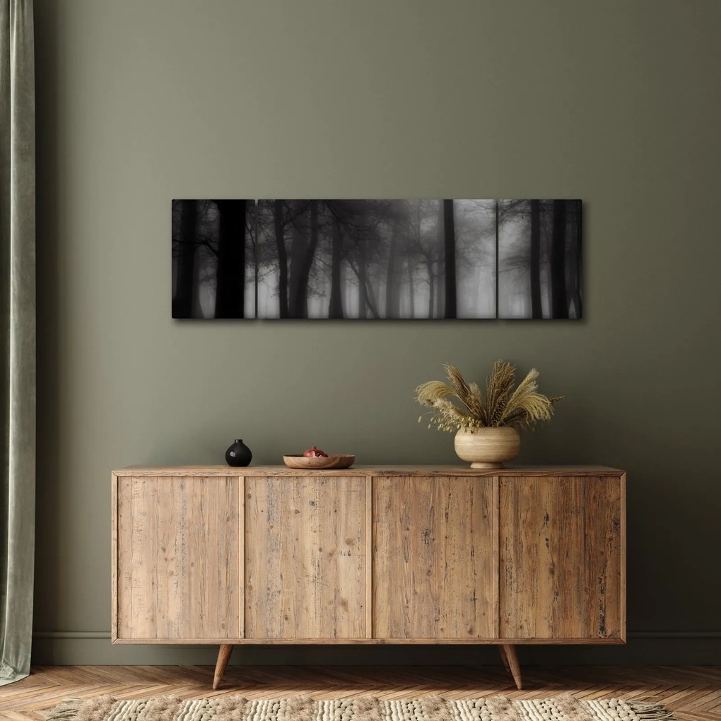 Obraz - Las we mgle (170x50 cm)