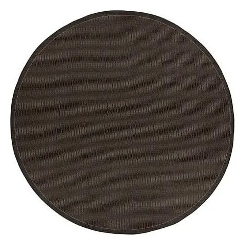 Czarny dywan odpowiedni na zewnątrz Floorita Tatami, ⌀ 200 cm