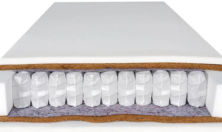 Materac kokosowo-kieszeniowy H4 160x200 E8-F07