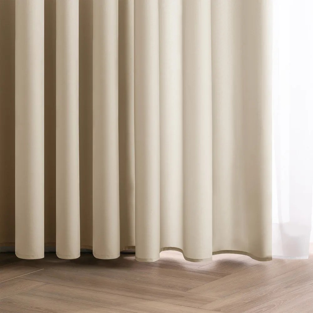 Kremowa zasłona częściowo zaciemniająca (dimout) 140x270 cm Carli – Restilo