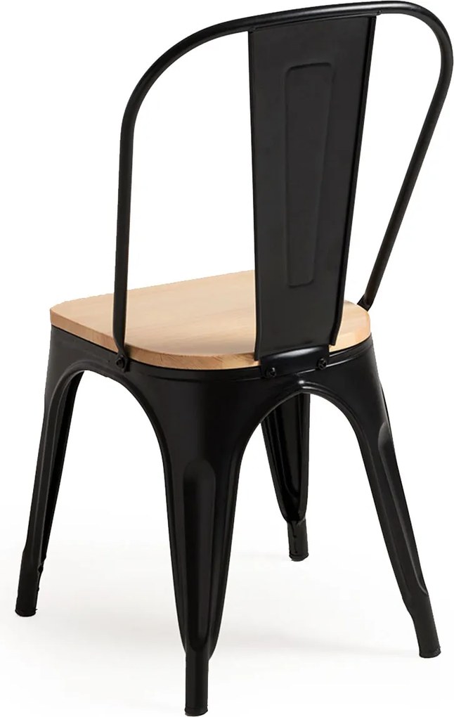 Zestaw 4 Krzese Torix z Naturalnego Drewna