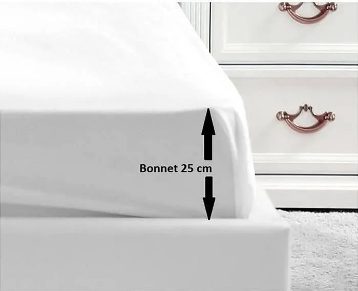 Poszewka na materac 100% bawełny 140x190x25 cm biała - Certyfikat OEKO-TEX