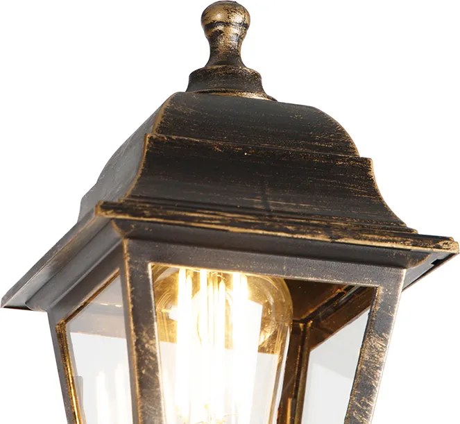 Klasyczna latarnia antyczne złoto 3-światła IP44 - Capital