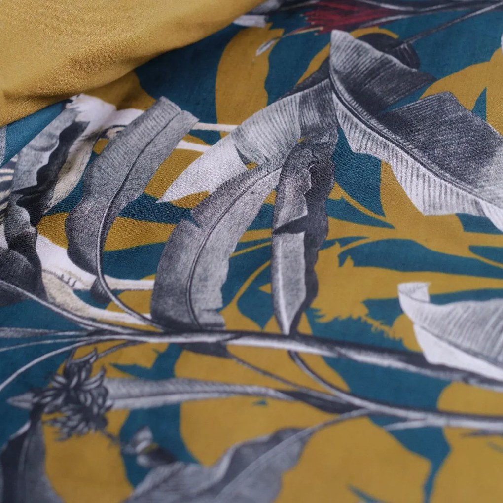 Pościel bawełniana 220 x 240 cm AIRY DAWN, wzór roślinny