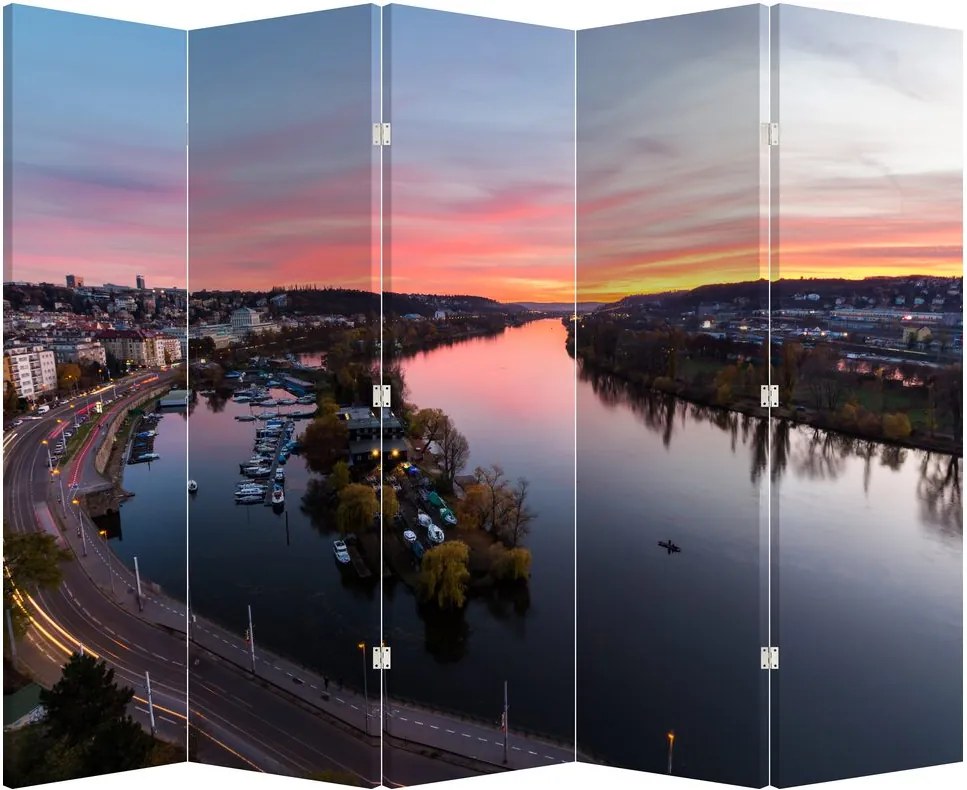 Parawan - Praga nocą (210x170 cm)