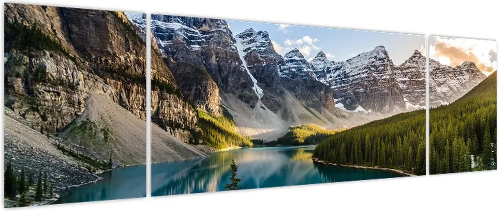 Obraz - Kanada, Park Narodowy Banff, Jezioro Moraine (170x50 cm)