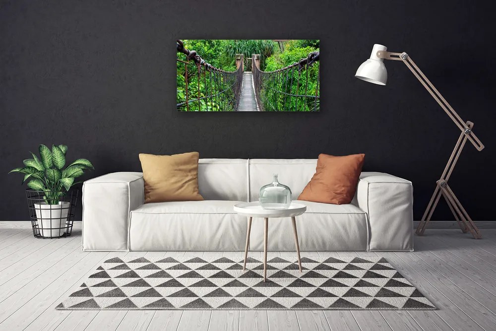 Obraz canvas Zabytkowy Most w Cieniu Drzew