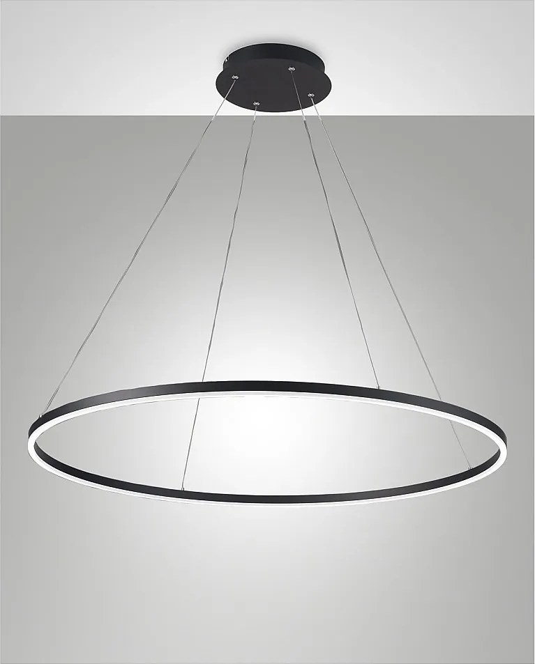 Lampa wisząca LED GIOTTO 60W czarna 3508-46-101 Fabas Luce