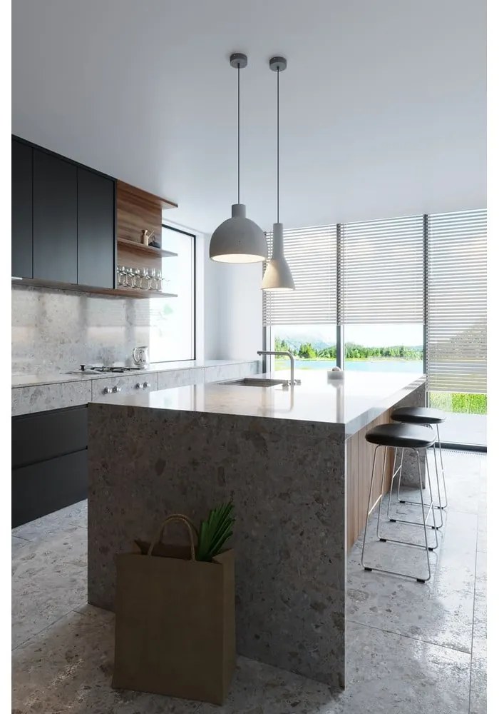 Biała lampa wisząca Sollux Mattia