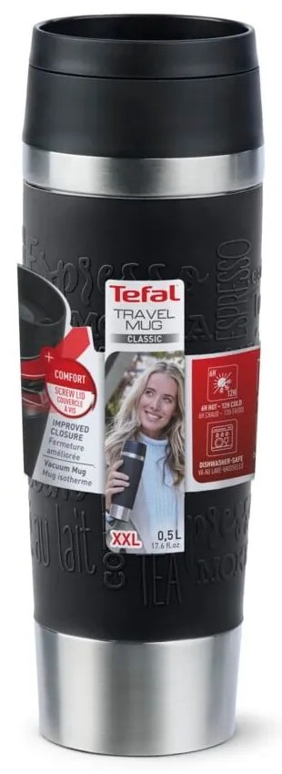 Czarny kubek podróżny 360 ml – Tefal