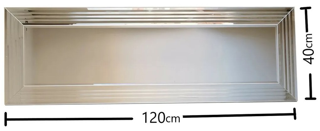 Lustro Silver B 40 x 120 cm