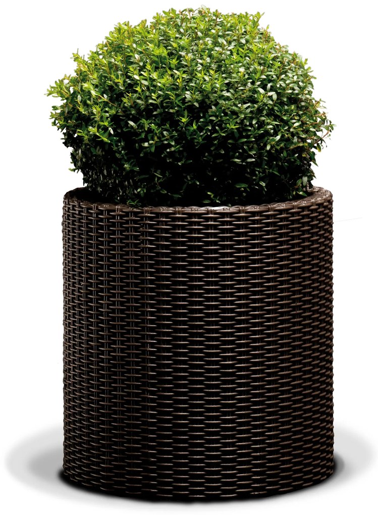 Donica ogrodowa okrągła Rattan 44 x 44 x 44,3 cm KETER