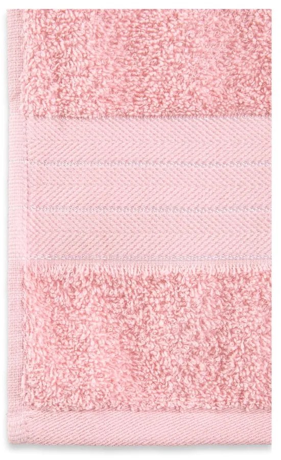 Różowe bawełniane ręczniki kąpielowe frotte zestaw 2 szt. 70x140 cm – Good Morning