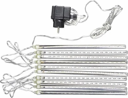 Lampki choinkowe z efektem wodospadu - zimna biel