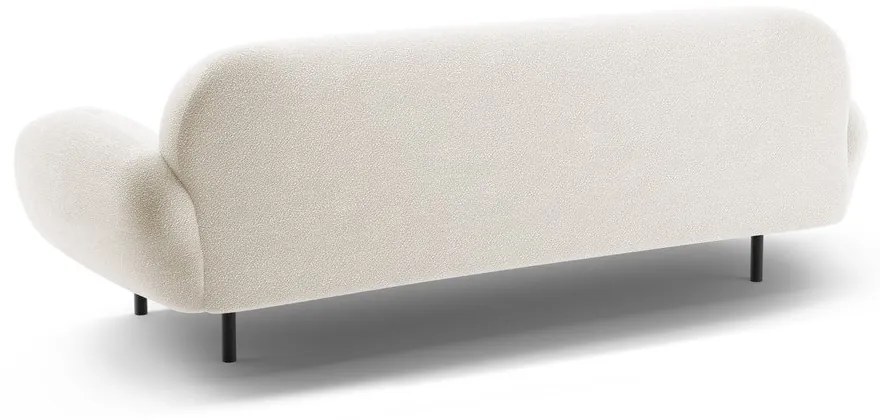 Biała sofa z materiału bouclé 208 cm Poppy – Micadoni