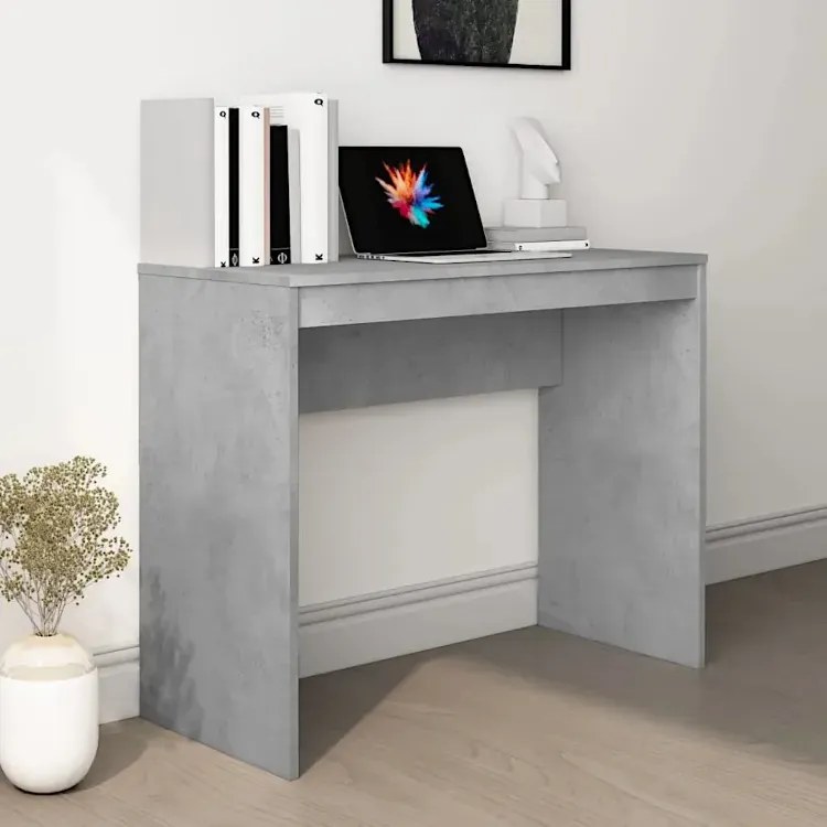 Szare małe biurko proste beton - Licata